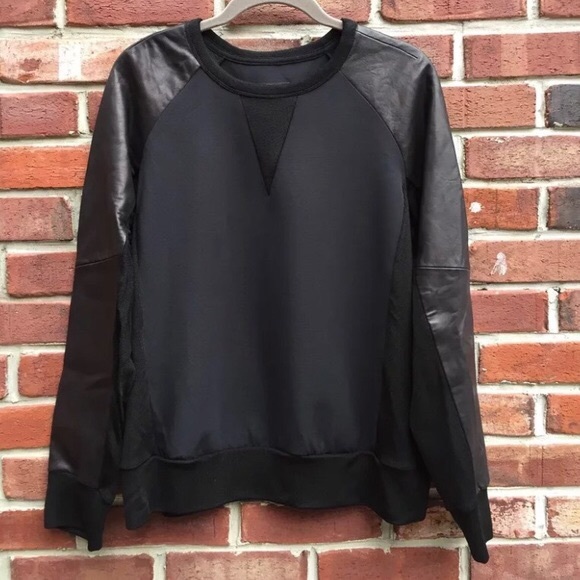 Rag and bone kent leather sweater - Picture 1 of 3